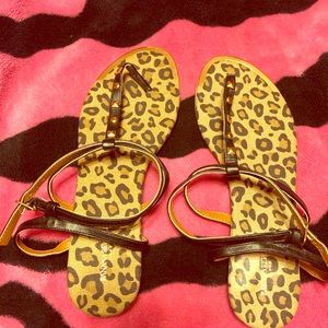 Size 9 Banana Republic Tiger Sandals!